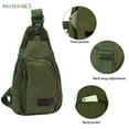 thumbnail image 4 of BadPiggies Men's Vintage Sling Bag Canvas Satchel Shoulder Bag Messenger Bag Travel Hiking Backpack, 4 of 8