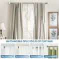 thumbnail image 6 of Urbanest Crystal Ball Manhattan 1" 5/8" Double Drapery Curtain Window Rod Set - 48" to 84", Brushed Steel, 6 of 6