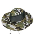 thumbnail image 2 of Cheers.US Outdoor Summer Wide Brim Boonie Hat Military Camo Sun Cap for Men or Women, 2 of 6