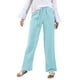 thumbnail image 2 of WILLBEST Pantalones Casuales para Mujer, Anchos, Largos, con Cordón, Cintura Elástica, Pantalones Casuales de Pierna Lisa para Mayor Comodidad y Estilo. Extra Grande, 2 of 6