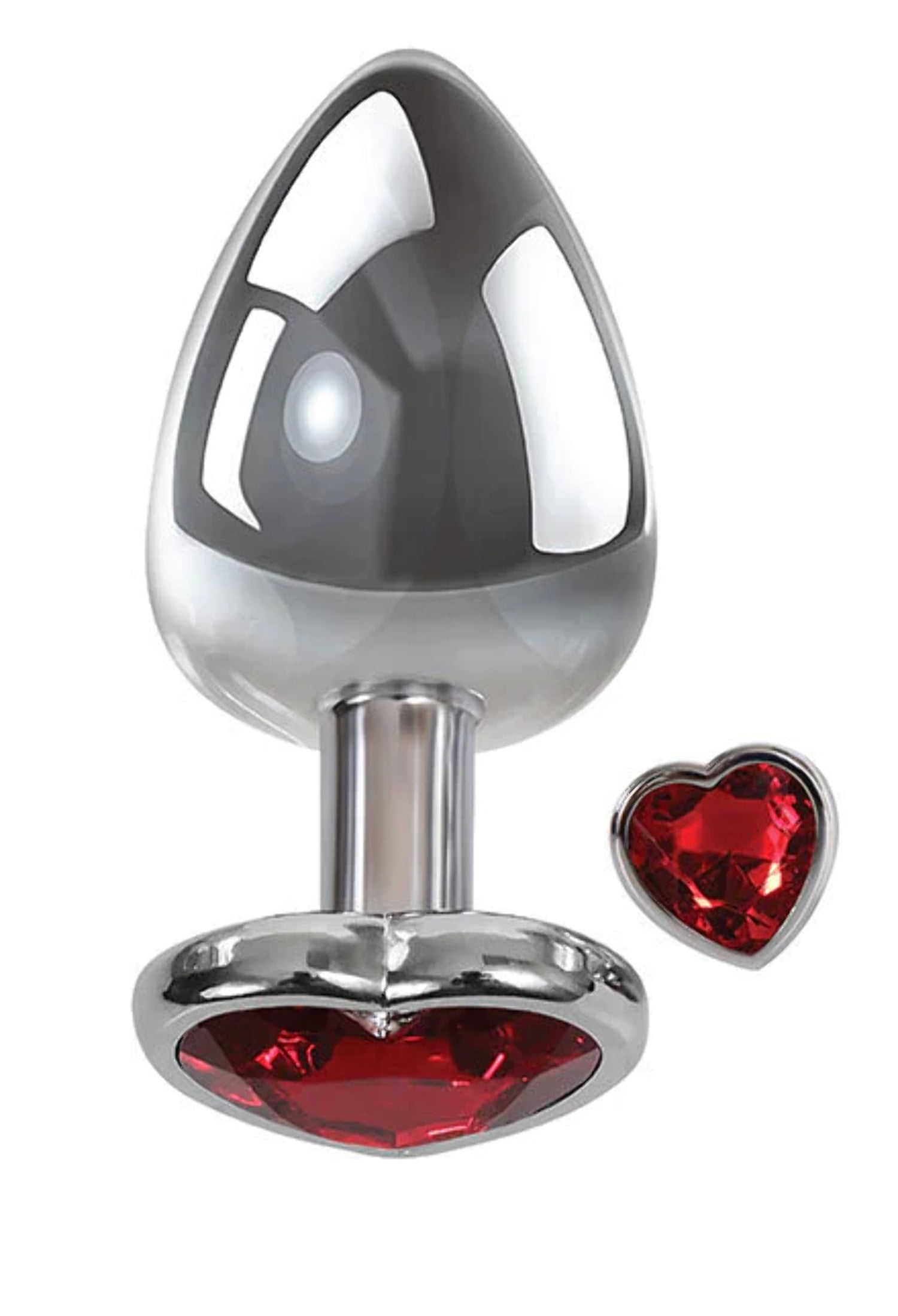 Medium Red Heart Gem Anal Plug - Walmart.com