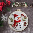 thumbnail image 3 of Embroidery Kit for Beginners Beginner Embroidery Flower Kit Beginner Hand Embroidery 0 Base Diy Hand Embroidery Material Pack Christmas Embroidery Kits, 3 of 5