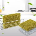 thumbnail image 4 of Kearding Esponja para lavavajillas práctica y práctica de PU, herramienta esencial para mantener la cocina impecable, 2 uds. Suministros de limpieza para el hogar, 4 of 6