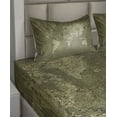 thumbnail image 4 of Ambesonne Map Fitted & Top Sheet Set with Shams, Nostalgic World Map, Army Green, 4 of 5