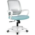thumbnail image 5 of NEO CHAIR Ergonomic Office Chair, Lumbar Support Mid Back, Mesh Home Office Computer Desk Chair with Armrests, Pastel Mint, 5 of 8
