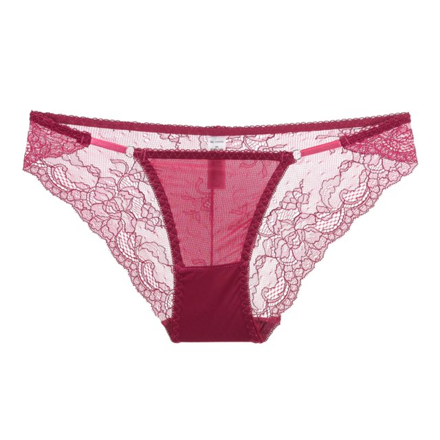 Aayomet Femmes Bikini Culottes Sous-Vêtements Culottes Taille Basse (Rouge, M)