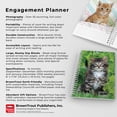 thumbnail image 6 of Kittens 2025 6 X 7.75 Inch Spiral-Bound Wire-O Weekly Engagement Planner Calendar New Full-Color Image Every Week (Desk), 6 of 9