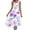 6-Purple, variant on Womens Sleeveless Floral Dress Summer Casual Sundress Handkerchief Hem A Line Swing Beach Midi Dress