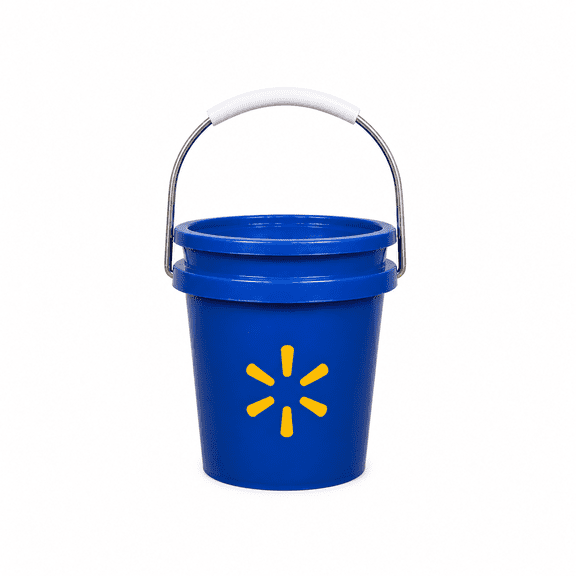 Hyper Tough Blue Mini Utility Bucket with Lid, 0.4 Quart Capacity