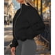 thumbnail image 5 of Chaquetas de Invierno para Mujer, de Forro , Larga, con Cremallera, , Cálidas, Estilo Otoño, para Hacer Ejercicio Negro L, 5 of 8