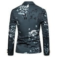 thumbnail image 4 of AOOCHASLIY 2023 Men Fall Coat Men's Button Floral Suit Performance Suit Men's Long Sleeve Tops Blazer Lapel Suit, 4 of 4