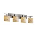 thumbnail image 2 of Justice Design Group Alr-8704-30 Alabaster Rocks 4 Light Vanity Light - Nickel, 2 of 2