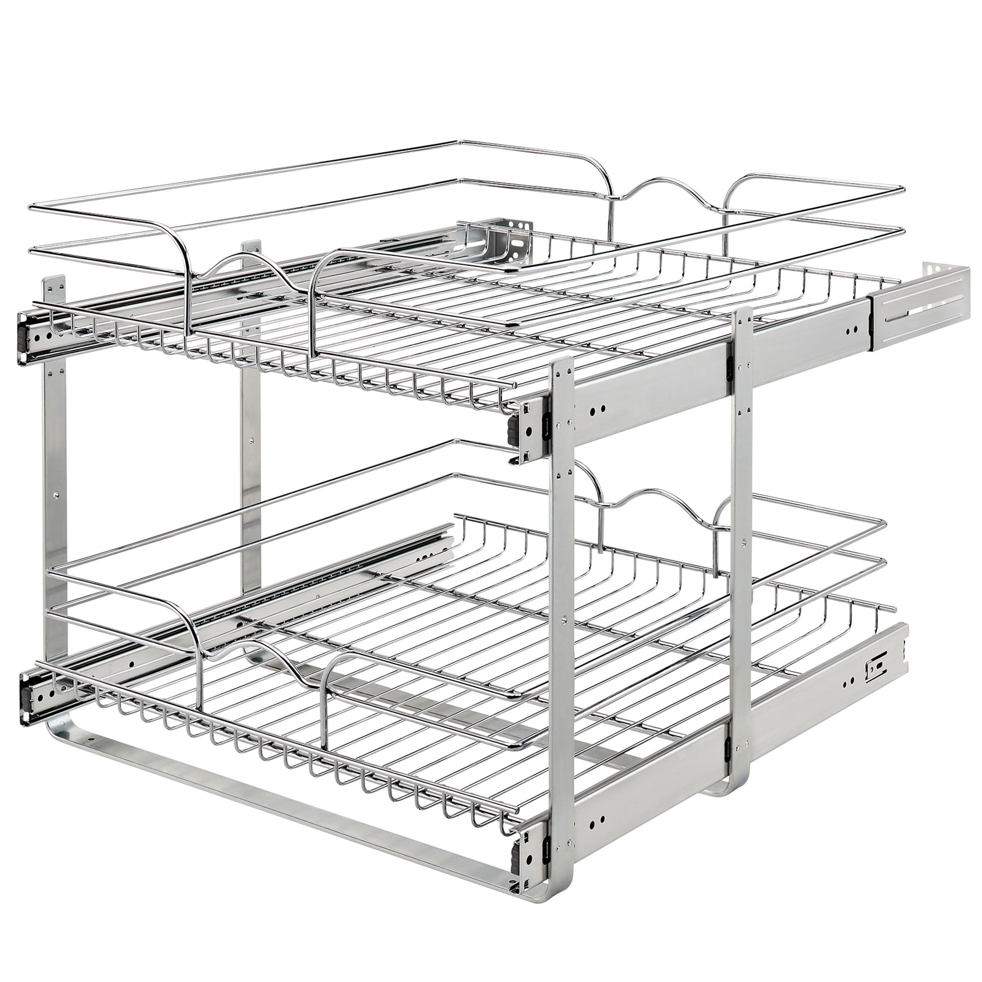 Two Tiered Slide Out Organizer White - Brightroom™