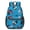 Rooster and Hen, variant on Rooster and Snowflake Blue Pattern 17" School Backpacks for Teens,Waterproof Oxford Fabric,S-Shape Padded Straps for School,Travel,Hiking,Camping