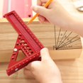 thumbnail image 6 of Multiple Angles Measuring Ruler with Pin Wrench Triangular Layout Measuring Tool, 6 of 8