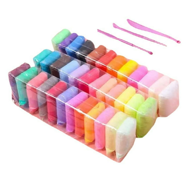 Arcilla para bricolaje BuyWeekMX kit de Arcilla 36 colores brillantes
