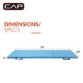 thumbnail image 5 of CAP All Purpose Folding Anti Tear Exercise Training Aerobic Fitness Gym & Balance Mat. 72"L x 24"W x 2" Thick, Blue, 5 of 6