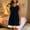 Black, variant on NominalSnug Women's Nightgown Built in Bra Sleeveless Babydoll Lingerie V Neck Lace Chemise Sleepwear Nightdress