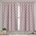 thumbnail image 2 of Ambesonne Casino Valance & Curtain, Holdem Gambler Modern Art, 55"x45", Black Red, 2 of 6