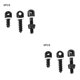 thumbnail image 1 of Wosthever 3 unids/set eslinga de tornillo giratorio QD Correa Base de perno de Metal con arandela accesorios de cinturón de 2piezas Wosthever CBP146460, 1 of 6