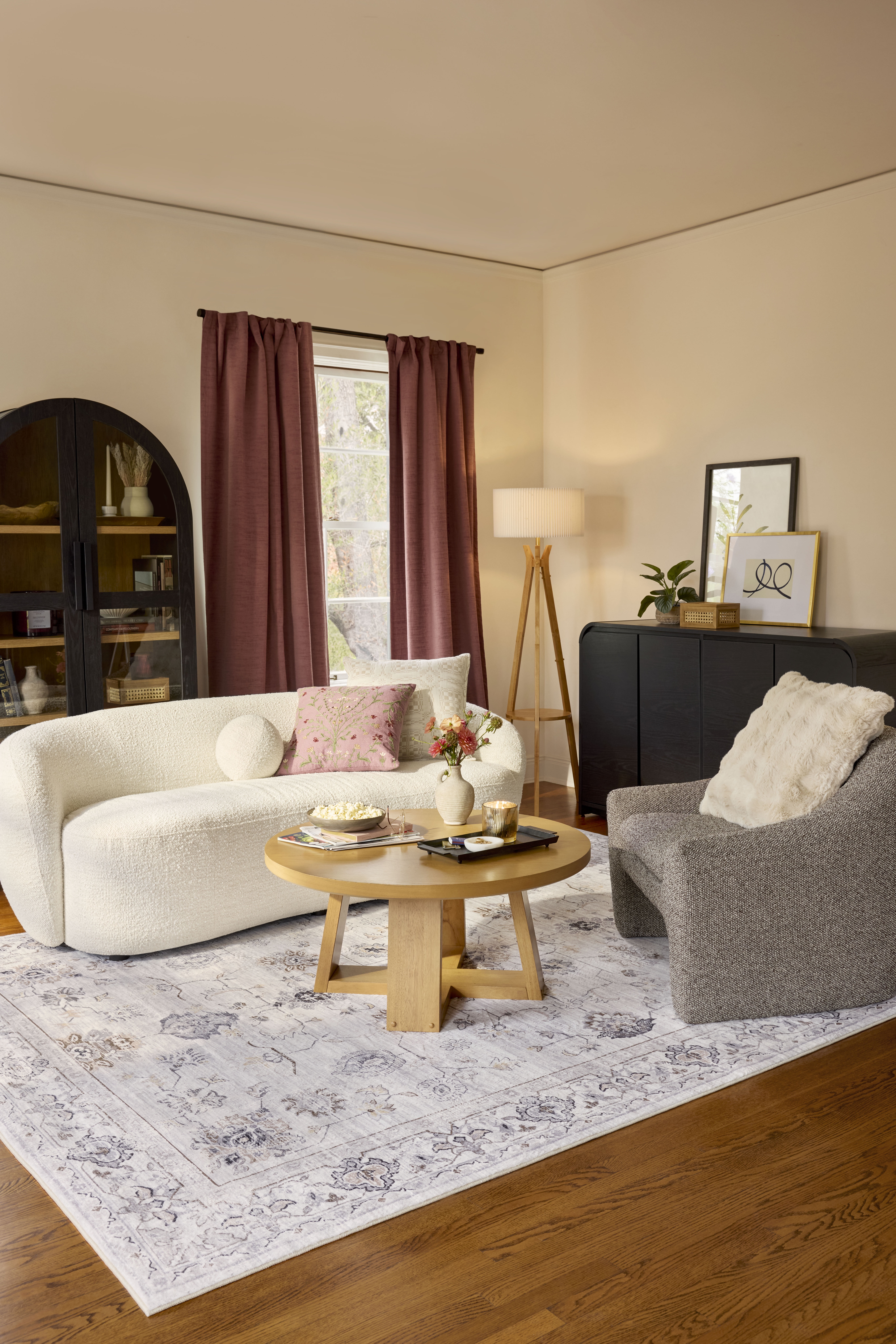 Better Homes & Gardens Juliet Curved 80.31" Sofa, Ivory