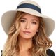 thumbnail image 1 of Womens Beach Sun Straw Hat UV UPF 80+ Travel Foldable Brim Summer UV Hat, 1 of 5