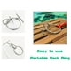 thumbnail image 4 of De Muelle Portátil de material acero Inoxidable 304 De Grado Marino De Plata shamjiam Anillo de muelle portátil, 4 of 8