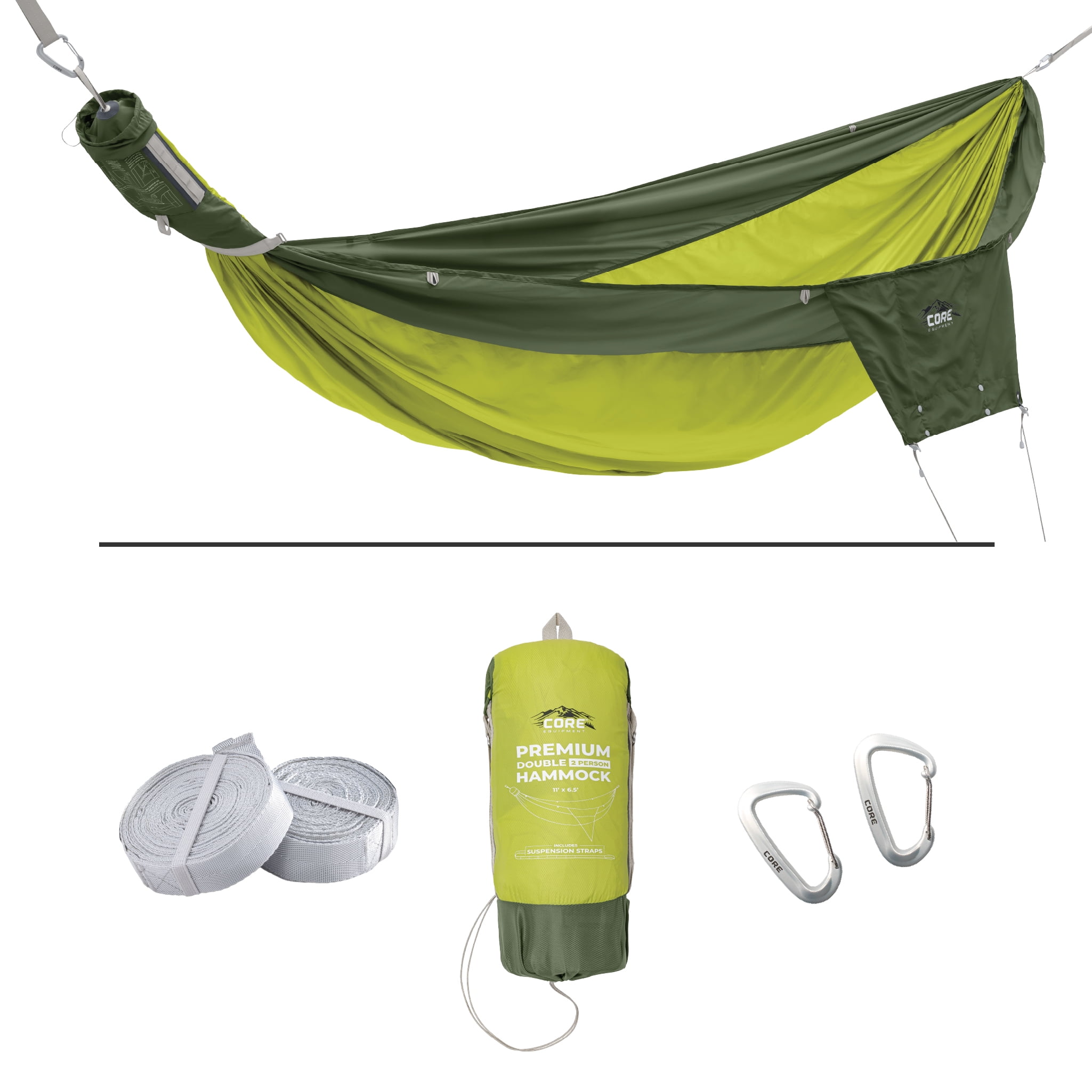 CORE Premium Double Hammock - Green