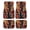 Autumn Camo Tree Pattern, variant on Pzuqiu Patriotic Car Floor Mats featuring Fire Eagle US Flag Design - All Weather 4 Piece Full Set