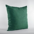thumbnail image 3 of Plutus Emerald Lux Velvet Shiny Velvet Luxury Throw Pillow - Double sided 16" x 16", 3 of 5