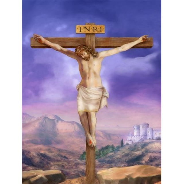 Carolines Treasures Drapeau de Crucifixion de Pâques Taille Maison