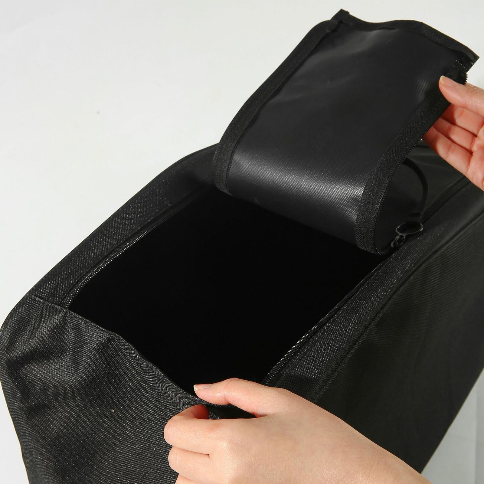 harayaa Boot Bag Multipurpose Cycling Hiking Travel Oxford Cloth Travel Boot Carrier black