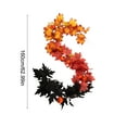 thumbnail image 3 of SHENGXINY 1PCS Fall Decorations Artificial Maple Leaf with Pumpkin Garland Hanging Vines for Door FirePlace Decor Indoor Outdoor Decorations 62.99 in Black, 3 of 6