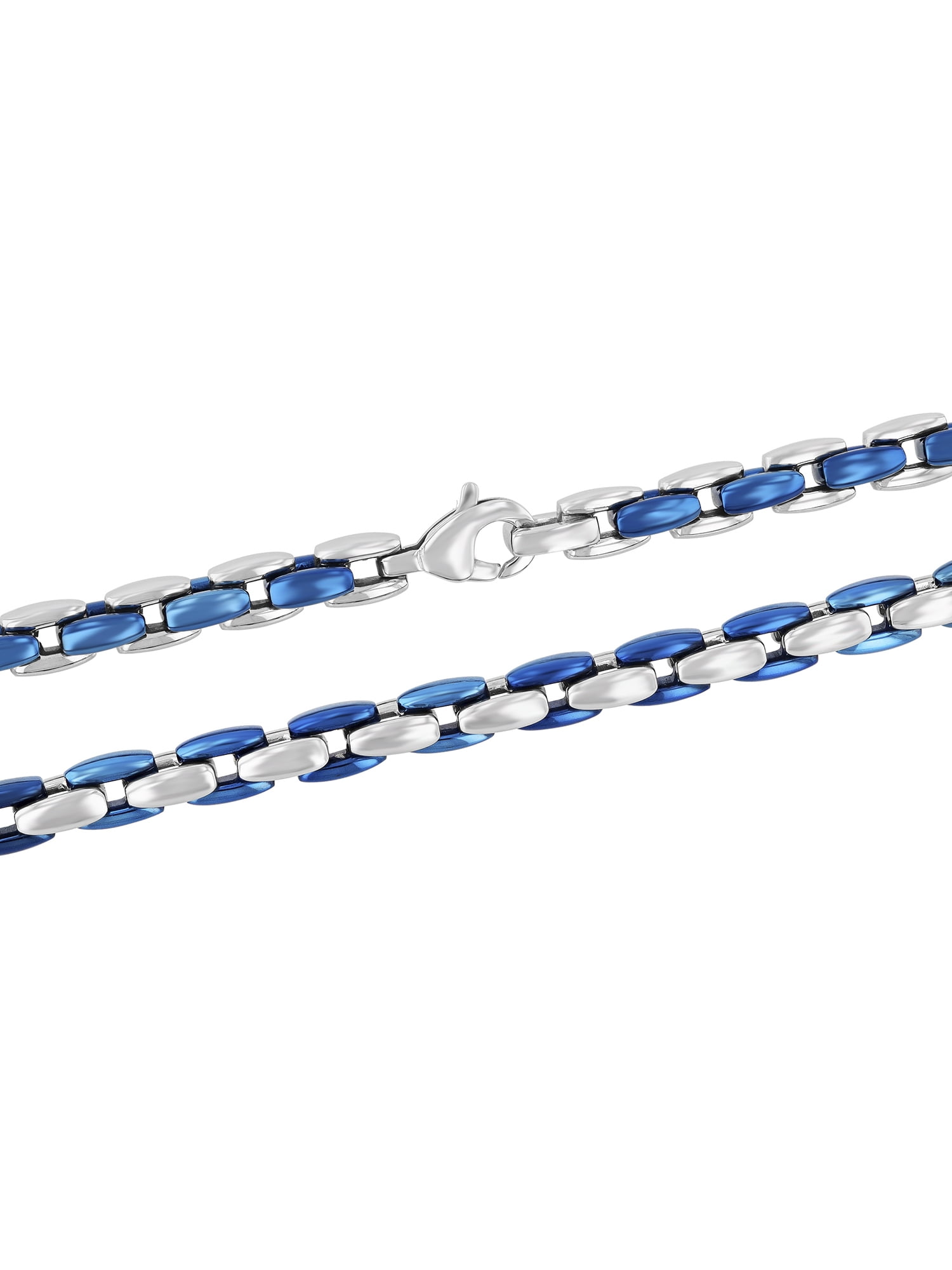 Men's Two-Tone Stainless Steel H-Link Chain, 24" - Brilliance Fine Jewelry