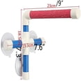 thumbnail image 3 of Portable Bird Shower Perch with Suction Cups, Window and Wall Standing Bracket for Parrots and Parakeets, Bathing Accessory for Small Birds Stand, 3 of 8