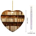 thumbnail image 4 of Adornos Estante Biblioteca Plano 2 Caras en Forma Corazón Acrílico Regalo para Amantes Los Libros, 4 of 9
