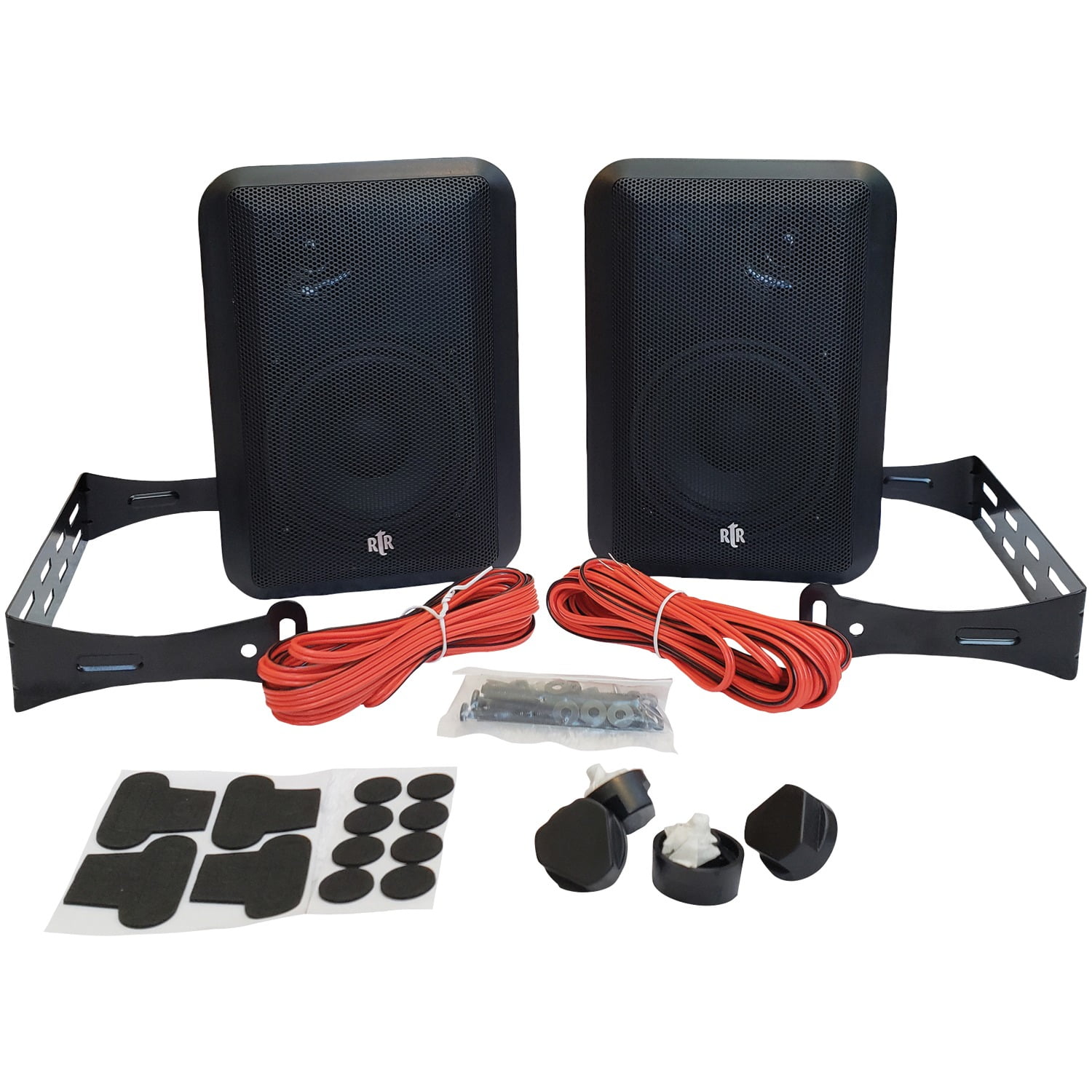 BIC AMERICA RTRV44-2 4" RtR Series 3-Way Indoor/Outdoor Speakers (Black)