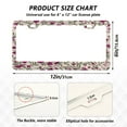 thumbnail image 3 of 2-Pack Aluminum License Plate Frame with 2 Holes for GM License Plate Cover with Free Screws Red-pink Magenta Flowers, 3 of 8