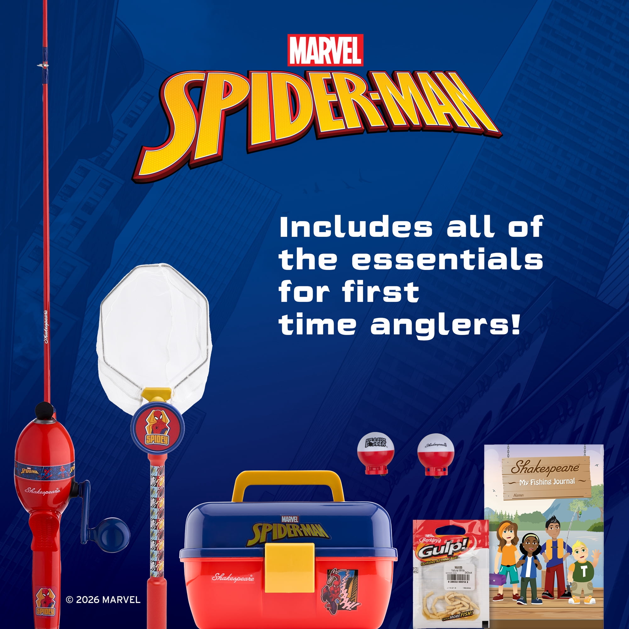 Shakespeare Marvel Spider-Man Beginner Fishing Kit