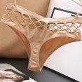 thumbnail image 4 of Panties for Women,Sheer Seamless Underwear Low Rise Thong For Women High Elasticity Lifting Comfortable Mesh Design,Womens Underwear,Beige,XL, 4 of 4