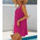 thumbnail image 5 of Vestido tipo túnica con cuello redondo,Vestido tipo túnica sin mangas de verano para mujer de talla grande Vestido sin mangas plisado para mujer Diseñado con precisión, 5 of 7