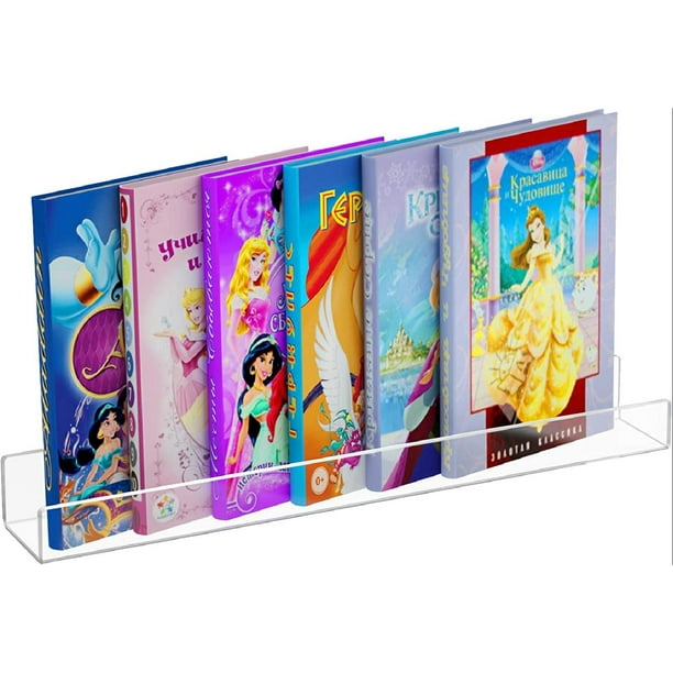 Kids Acrylic Floating Bookshelf , Clear Bathroom Wall Floating Shelves
