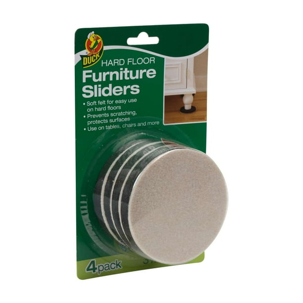 Duck Felt Hardwood Floor Furniture Sliders 3 5 In Brown 4