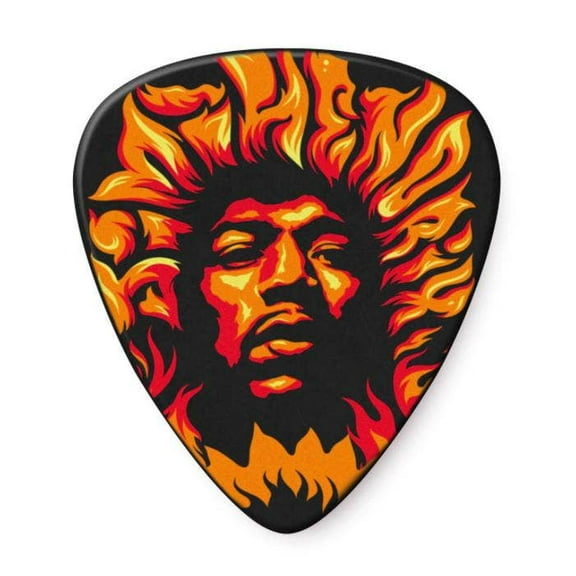 Dunlop Jimi Hendrix '69 Psych Series Voodoo Fire Guitar Picks (6-Pack)