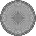 thumbnail image 1 of Ahgly Company Machine Washable Indoor Round Transitional Gray Cloud Gray Area Rugs, 4' Round, 1 of 7
