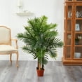 thumbnail image 4 of Nearly Natural 4' Areca Palm Artificial Tree (Real Touch), Green, 4 of 5