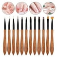 thumbnail image 3 of Tnobhg Sandalwood Nail Art Brush Japanese-style Ergonomic Handle Design Eco-friendly Classic Nail Art Brush, 3 of 8