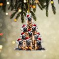 thumbnail image 5 of Adornos Navideños de Mapache - Colgante Navideño Acrílico Redondo, Adorno Religioso para Árbol de Navidad, Decoración Navideña para El Hogar y Las Fiestas., 5 of 5