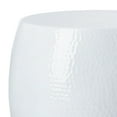 thumbnail image 6 of SAFAVIEH Vanadium Mid-Century Round Hammered Stool, White (15.3 in. W x 15.3 in. D x 15.7 in. H), 6 of 7