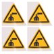 thumbnail image 1 of 4 pegatinas de advertencia de PVC "Cuidado con la cabeza", triángulos de colores brillantes, señales de seguridad adhesivas para maquinaria y equipo, para evitar colisiones en la cabeza., 1 of 8